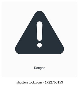 Danger And Risk Icon Concept