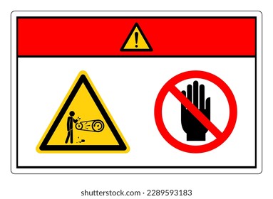 Danger Risk Of Severe Injury Do Not Touch Symbol Sign, Vector Illustration, Isolate On White Background Label. EPS10