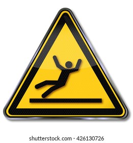 Danger and risk of slipping 