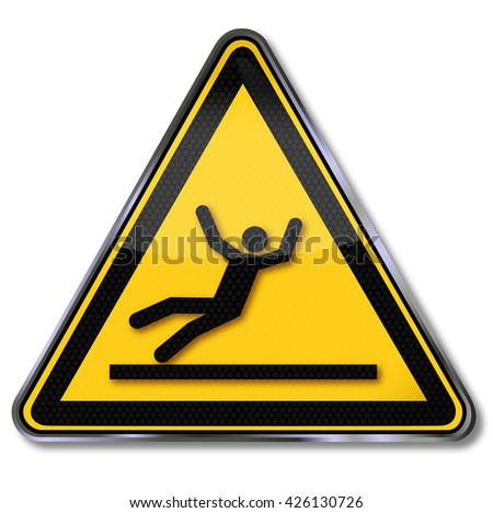 Danger and risk of slipping 