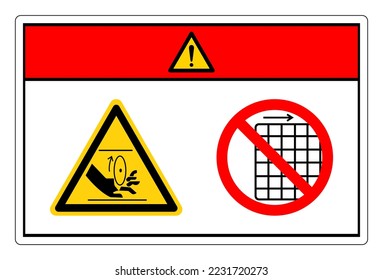 Danger Rotating Blade Do Not Remove Guard Symbol Sign, Vector Illustration, Isolate On White Background Label .EPS10