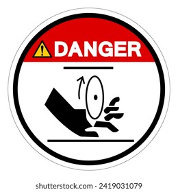 Danger Rotating Blade Symbol Sign, Vector Illustration, Isolate On White Background Label .EPS10