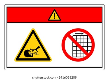 Danger Rotating Wheels Do Not Remove Guard Symbol Sign, Vector Illustration, Isolate On White Background Label .EPS10