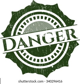 Danger rubber grunge seal