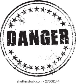 Danger rubber stamp 