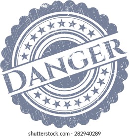 Danger rubber stamp