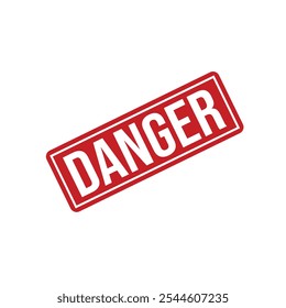 Danger Rubber stamp design vector 