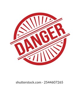 Danger Rubber stamp design vector 