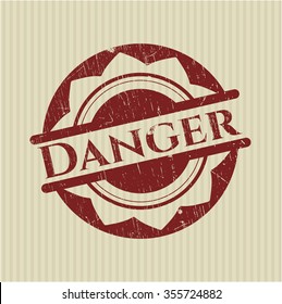 Danger rubber texture