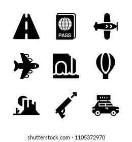 danger, sea, recreation and float icons in Travel vector set. Graphics for web and design