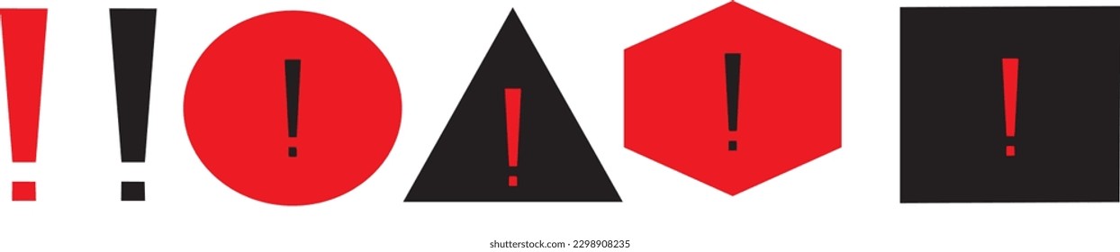 Danger sign attention sign hazard warning vector image illustration isolated.
