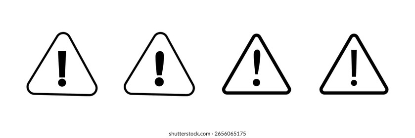 Danger sign. attention sign icon set. Hazard warning attention sign