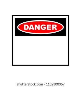 Danger sign. Attention sign icon. Warning symbol. Exclamation mark icon.