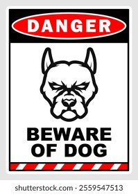 danger sign beware of dog do not enter poster labels printable plaque template design 