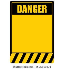 Danger, sign and board vector