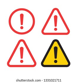 Danger sign design. Caution error icon.