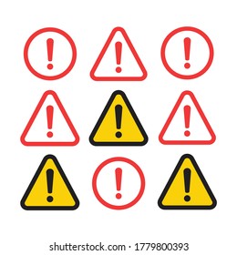 Danger sign design. Caution error icon.