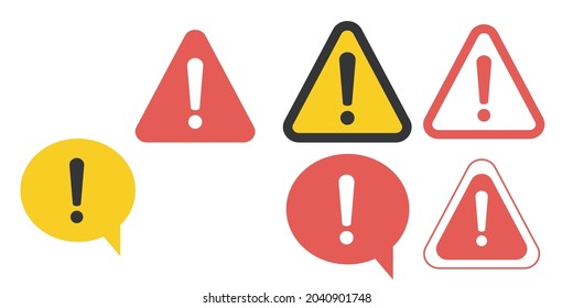 Danger sign design. Caution error icon.