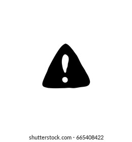 danger sign doodle icon