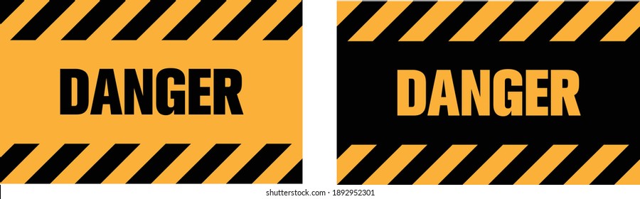 Danger Sign, Eps 10 vector illustration.