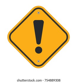 Danger Sign with exclamation mark symbol
