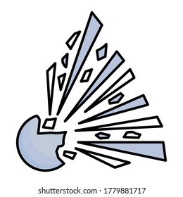 
Relleno de signos de peligro dentro de un icono vector que puede fácilmente modificar o editar
