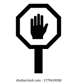 
 Danger sign Glyph Style vector icon which can easily modify or edit
