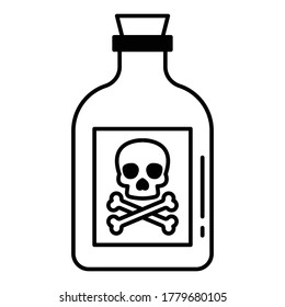 Poison Bottle Isolated Stock Vector (Royalty Free) 1032828712 ...