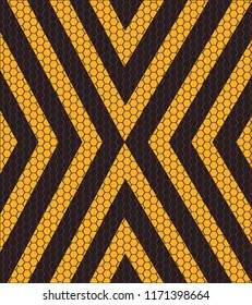 danger sign and grate background
