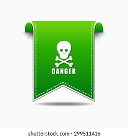 Danger Sign Green Vector Icon Design