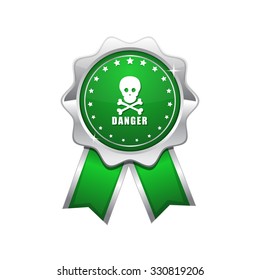 Danger Sign Green Vector Icon Design