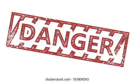 Danger Sign. Grunge Stamp
