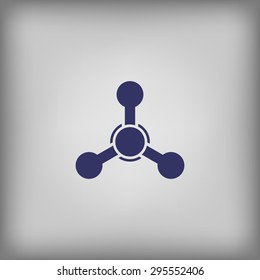 Danger sign of hazard icon 