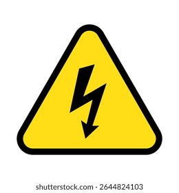 Danger Sign: High Voltage. Caution Electrical Safety Label.