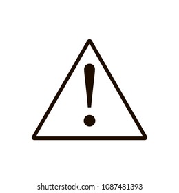 Danger sign icon