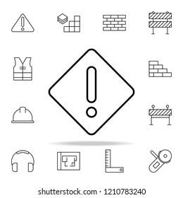 danger sign icon. construction icons universal set for web and mobile