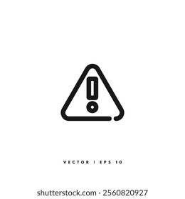 Danger Sign Icon. Editable Stroke