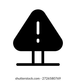 Symbol für Gefahrenzeichen, Vektorsymbol, Entwurfsgrafik