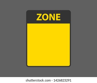 Danger sign isolated. Warning label empty template vector.