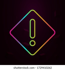 danger sign nolan icon Simple thin line, outline vector of Construction icons for ui and ux, website or mobile application