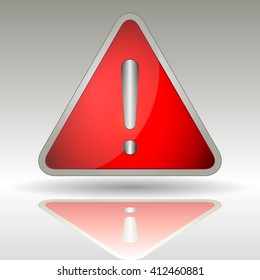 Danger  Sign on  white background