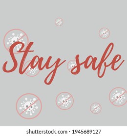 Danger Sign Take Care Quarantine Covid-19 Grey Test Sick Background. Pandemic Red Virus Silver Healthcare Stay Safe Wish Wallpaper. Stop Covid Type Gray Asian Flue Epidemic Coronavirus Illustration.