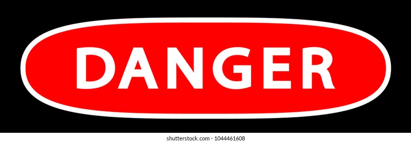 Danger sign template on a white background. vector illustration EPS 10