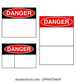 danger sign template,you can put your text 