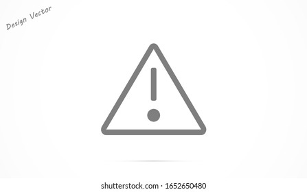 Danger sign vector icon. Attention caution illustration.Danger sign vector icon Business concept simple flat pictogram on white background.Danger sign vector icon.Danger sign vector icon