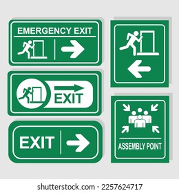 danger sign vector set design