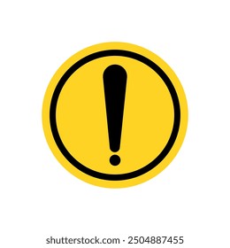 Danger sign vector. Warning sign isolated on white background.