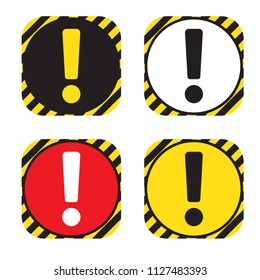Danger sign, warning sign, attention sign. Danger warning attention icon.