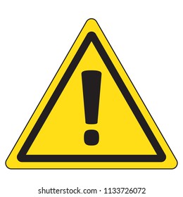 Danger sign, warning sign, attention sign. Danger warning attention icon.