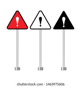 Danger sign, warning sign, attention sign. Danger warning attention icon. vector illustration